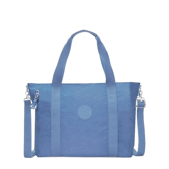 reduced brand new kipling vintage Asseni Small Tote Bag crossbody haze blue - Picture 1 of 9